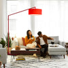 Stretch Arc Red - Floor Lamp Floor Lamp NOVA of California   
