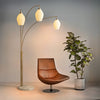 Santa Clara Bone Porcelain 3 Light - Floor Lamp Floor Lamp NOVA of California   