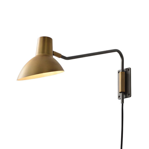Swing Plug-in Wall Light – Brushed Brass Wall/Cieling Lamp NOVA of California   