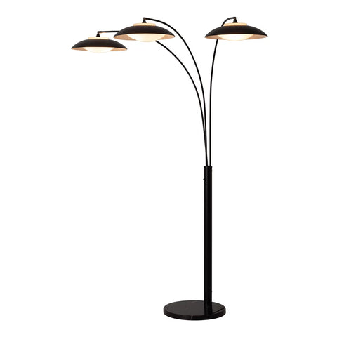 Saucer 3 Light Arc - Floor Lamp Floor Lamp NOVA of California   