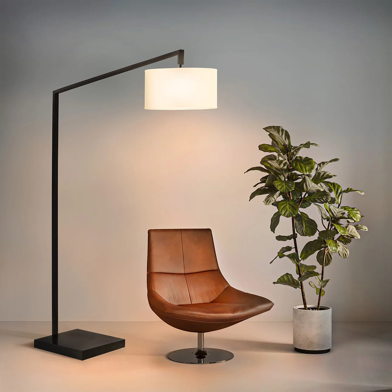 Stretch Chairside Arc - Floor Lamp Floor Lamp NOVA of California   
