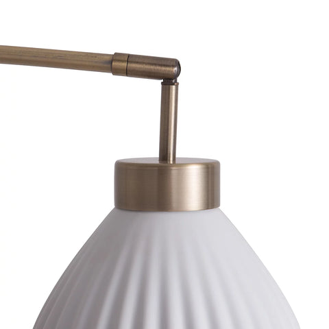Santa Clara Bone Porcelain 3 Light - Floor Lamp Floor Lamp NOVA of California   