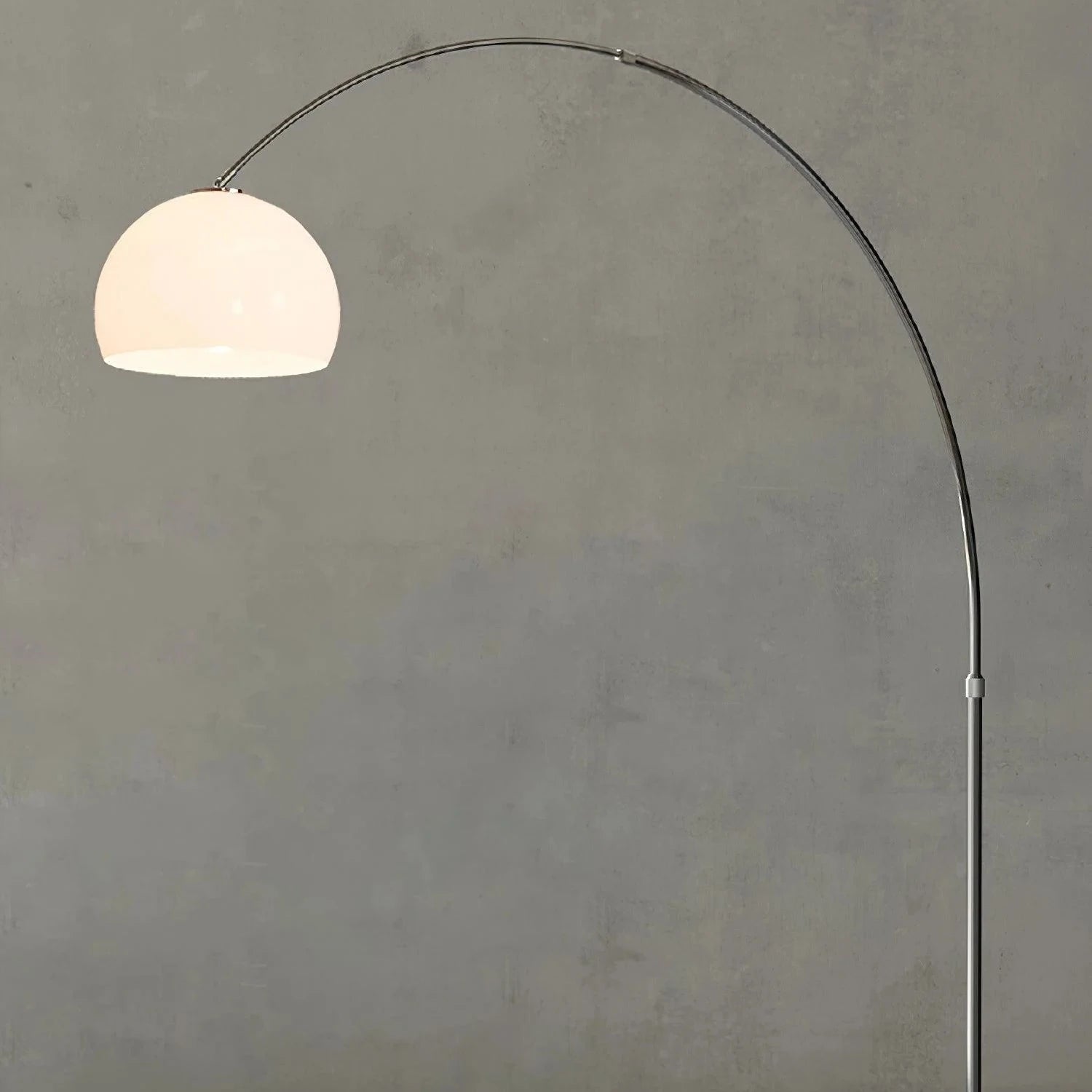 Sneedville Arched Floor Lamp Floor Lamp Stembulbs White