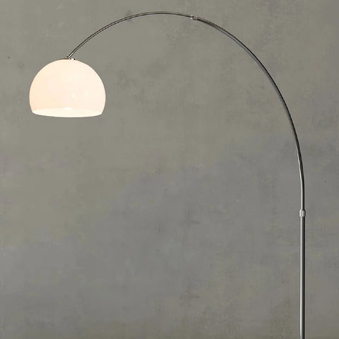 Sneedville Arched Floor Lamp Floor Lamp Stembulbs White