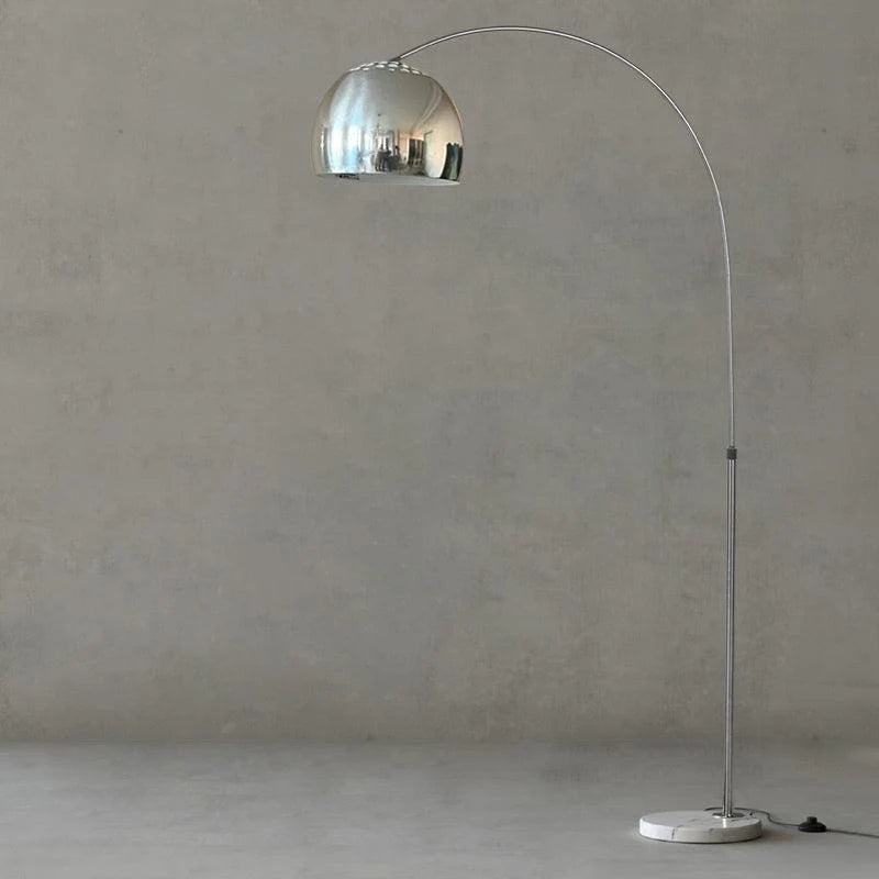 Sneedville Arched Floor Lamp Floor Lamp Stembulbs Chrome