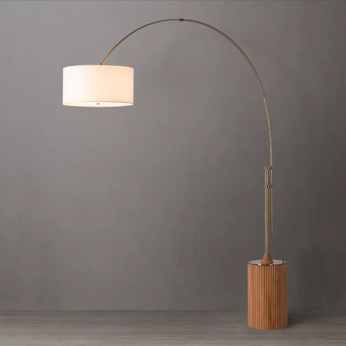 Tambo Arc Natural Ash - Floor Lamp Floor Lamp NOVA of California   