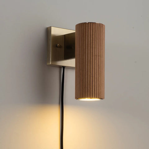 Tambo Plug-In Wall Sconce – Natural Ash Wall Sconce NOVA of California   