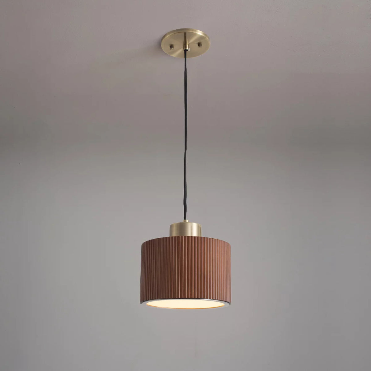 Tambo Led Pendant Lights – Dark Walnut Pendant NOVA of California   