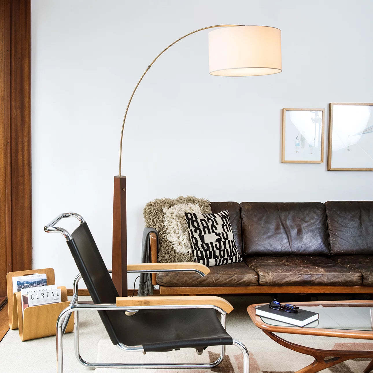 Taper 1 Light Arc - Floor Lamp Floor Lamp NOVA of California   
