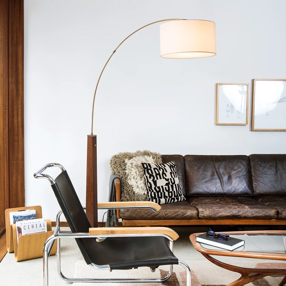 Taper 1 Light Arc - Floor Lamp Floor Lamp NOVA of California   