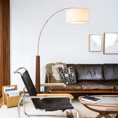 Taper 1 Light Arc - Floor Lamp Floor Lamp NOVA of California   
