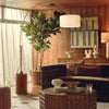 Tambo Arc Dark Walnut - Floor Lamp Floor Lamp NOVA of California   