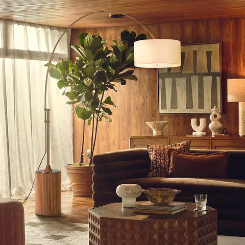 Tambo Arc Natural Ash - Floor Lamp Floor Lamp NOVA of California   
