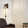 Tambo Plug-In Wall Sconce - Dark Walnut Wall Sconce NOVA of California   