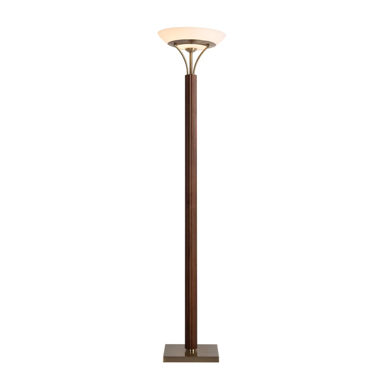 Tambo Torchiere - Floor Lamp Floor Lamp NOVA of California Dark Walnut  