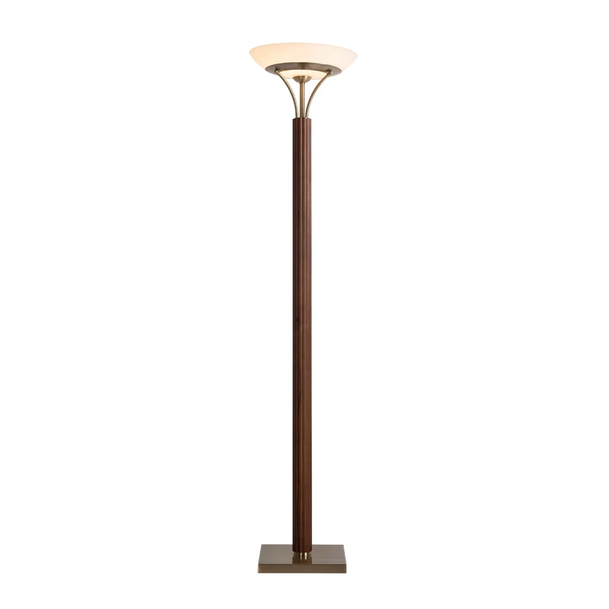Tambo Torchiere - Floor Lamp Floor Lamp NOVA of California Dark Walnut  