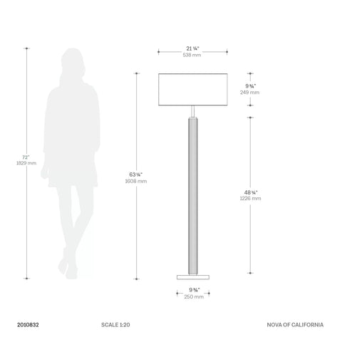 Tambo - Floor Lamp Floor Lamp NOVA of California   