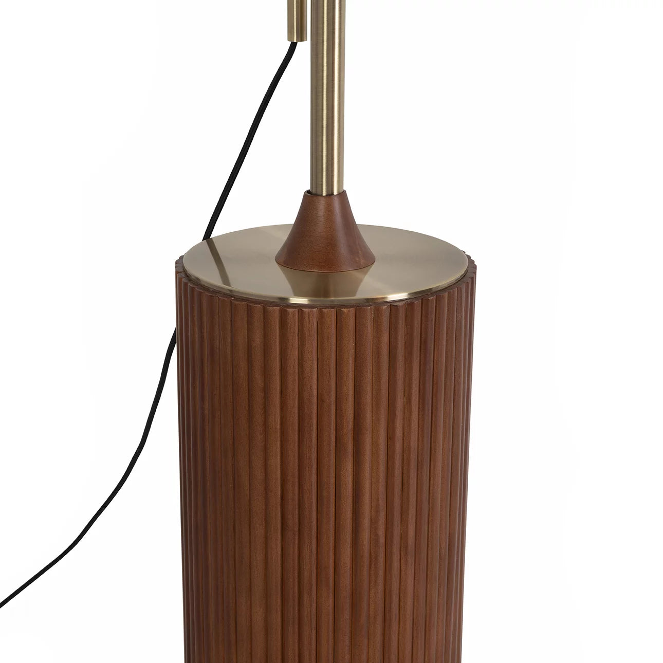 Tambo Arc Dark Walnut - Floor Lamp Floor Lamp NOVA of California   
