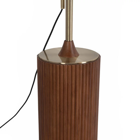 Tambo Arc Dark Walnut - Floor Lamp Floor Lamp NOVA of California   