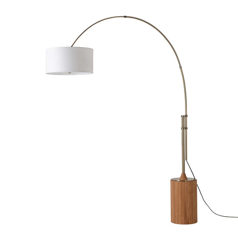 Tambo Arc Dark Walnut - Floor Lamp Floor Lamp NOVA of California   