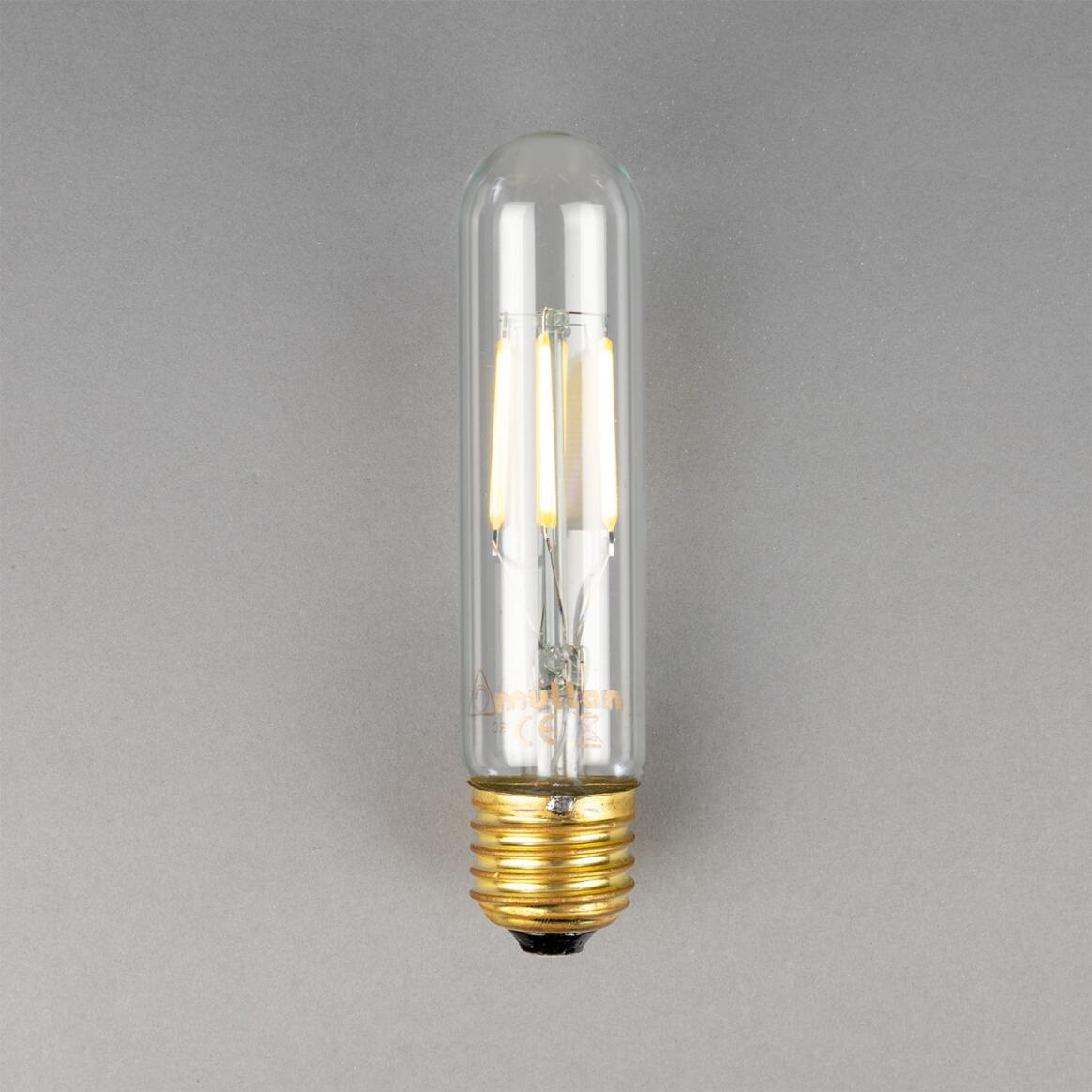 Tubular LED Filament Bulb E27 Dimmable