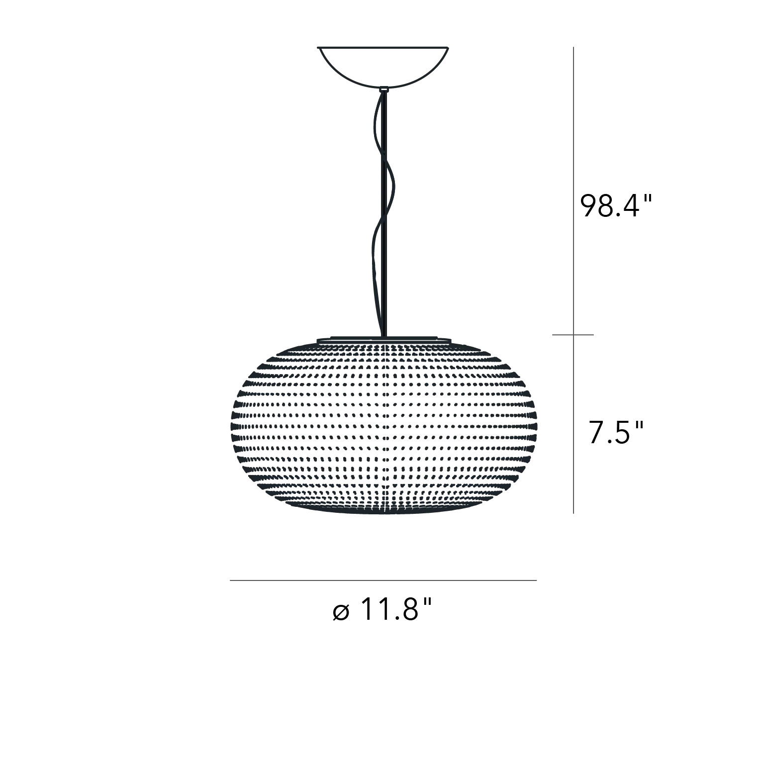 BIANCA Suspension Lamp - Matti Klenell Pendant FontanaArte   