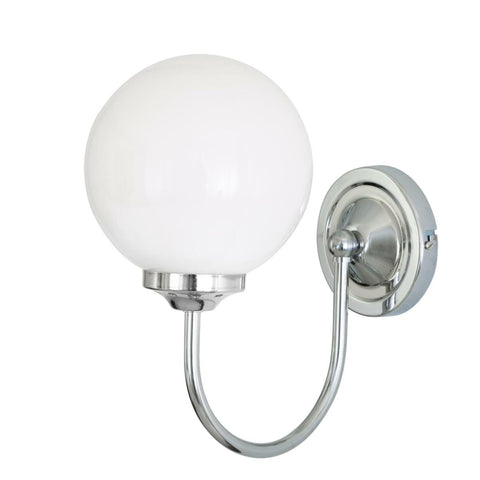 Bragan Globe Wall Light wall light Mullan Lighting Polished Chrome