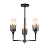Sawgrass 3 Light Chandelier Chandelier Lucas McKearn Black  
