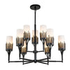 Sawgrass 9 Lt Chandelier Chandelier Lucas McKearn Black  