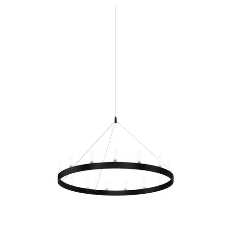 CHANDELIER Suspension Lamp - David Chipperfield Pendant FontanaArte Small Black-White 