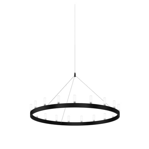 CHANDELIER Suspension Lamp - David Chipperfield Pendant FontanaArte Medium Black-White 