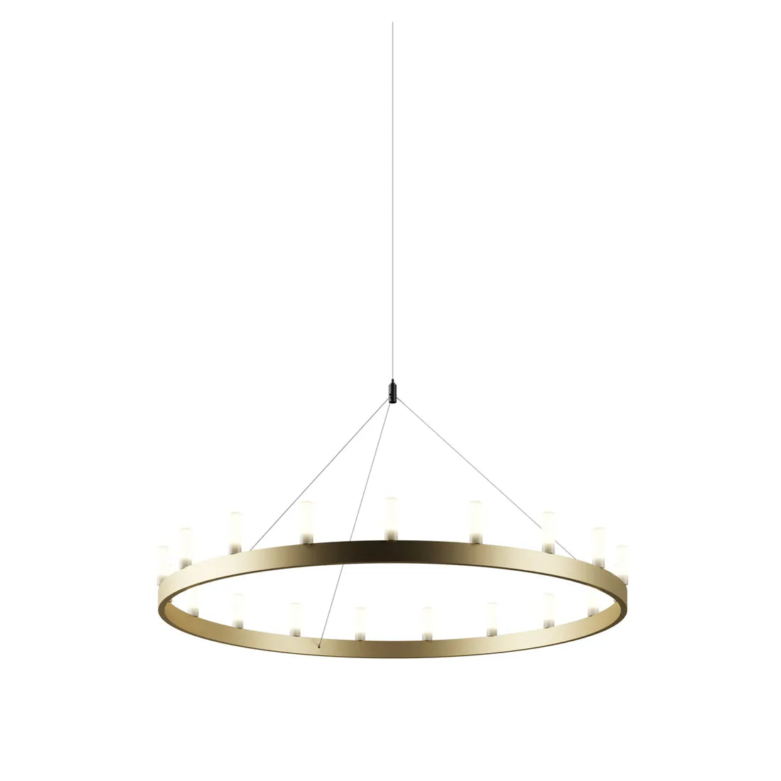 CHANDELIER Suspension Lamp - David Chipperfield Pendant FontanaArte Medium Gold-White 