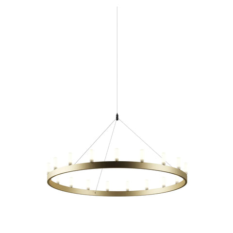 CHANDELIER Suspension Lamp - David Chipperfield Pendant FontanaArte Medium Gold-White 