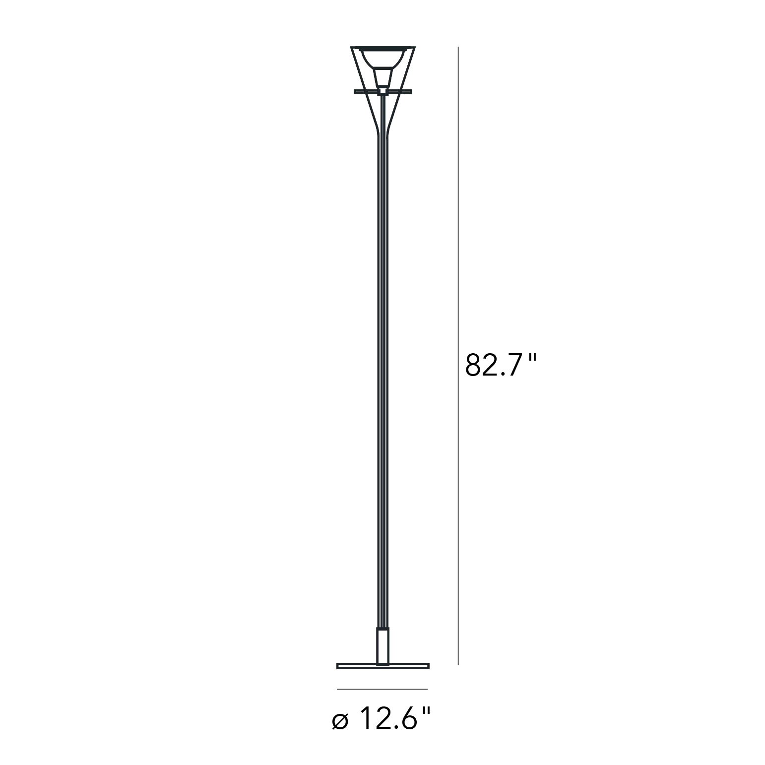 FLÛTE - Floor Lamp Floor Lamp FontanaArte   