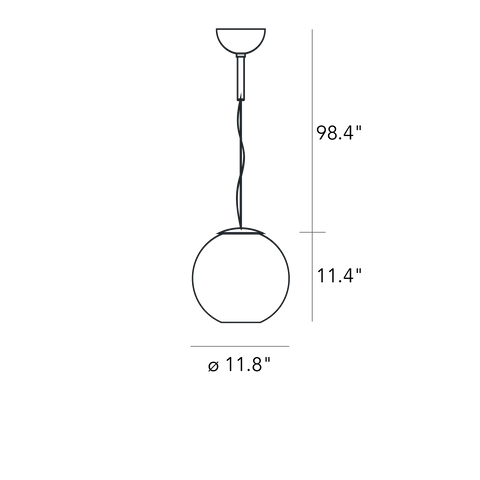 GLOBO DI LUCE - Pendant Pendant FontanaArte   
