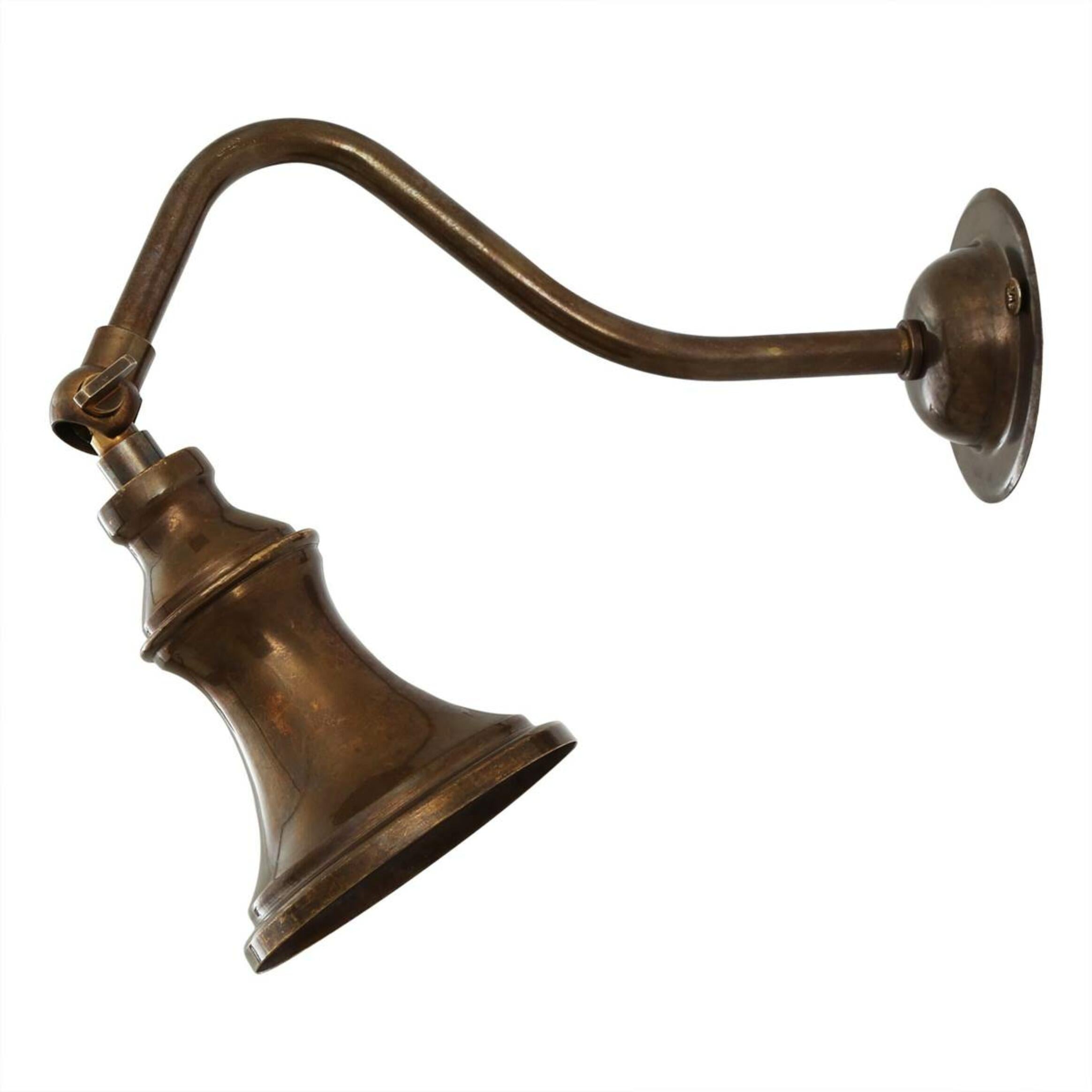 Kent Traditional Vintage Adjustable Wall Spotlight wall light Mullan Lighting Antique Brass