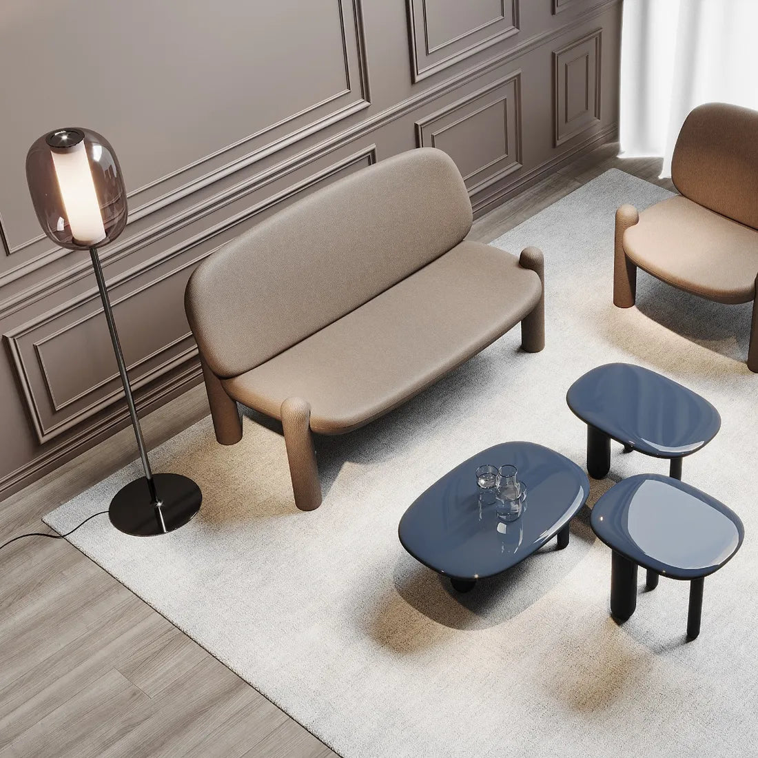 MERIDIANO - Gabriele e Oscar Buratti Floor Lamp FontanaArte   