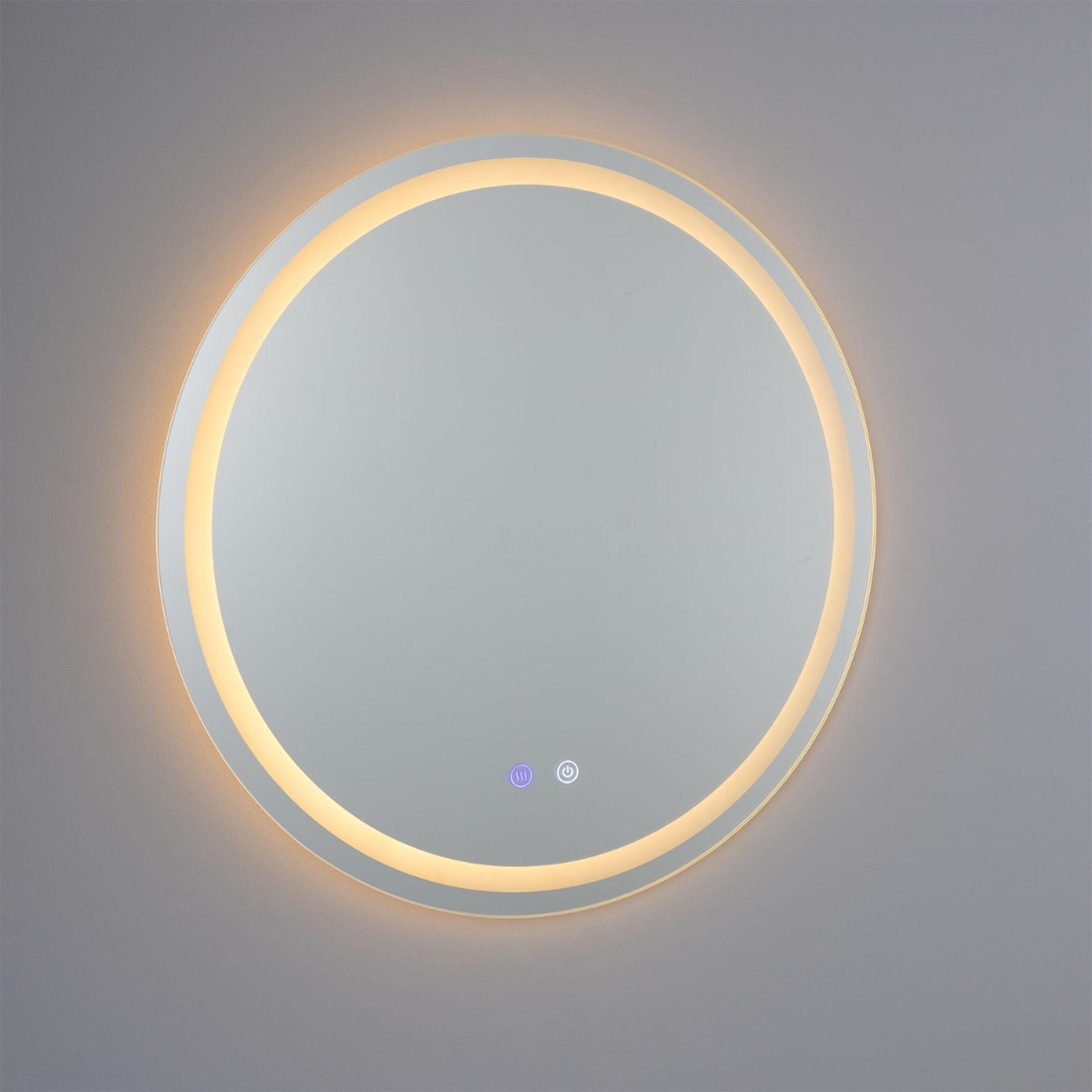 Soajo Circular Inner LED Bathroom Mirror – 60cm