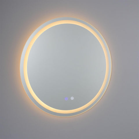 Soajo Circular Inner LED Bathroom Mirror – 60cm