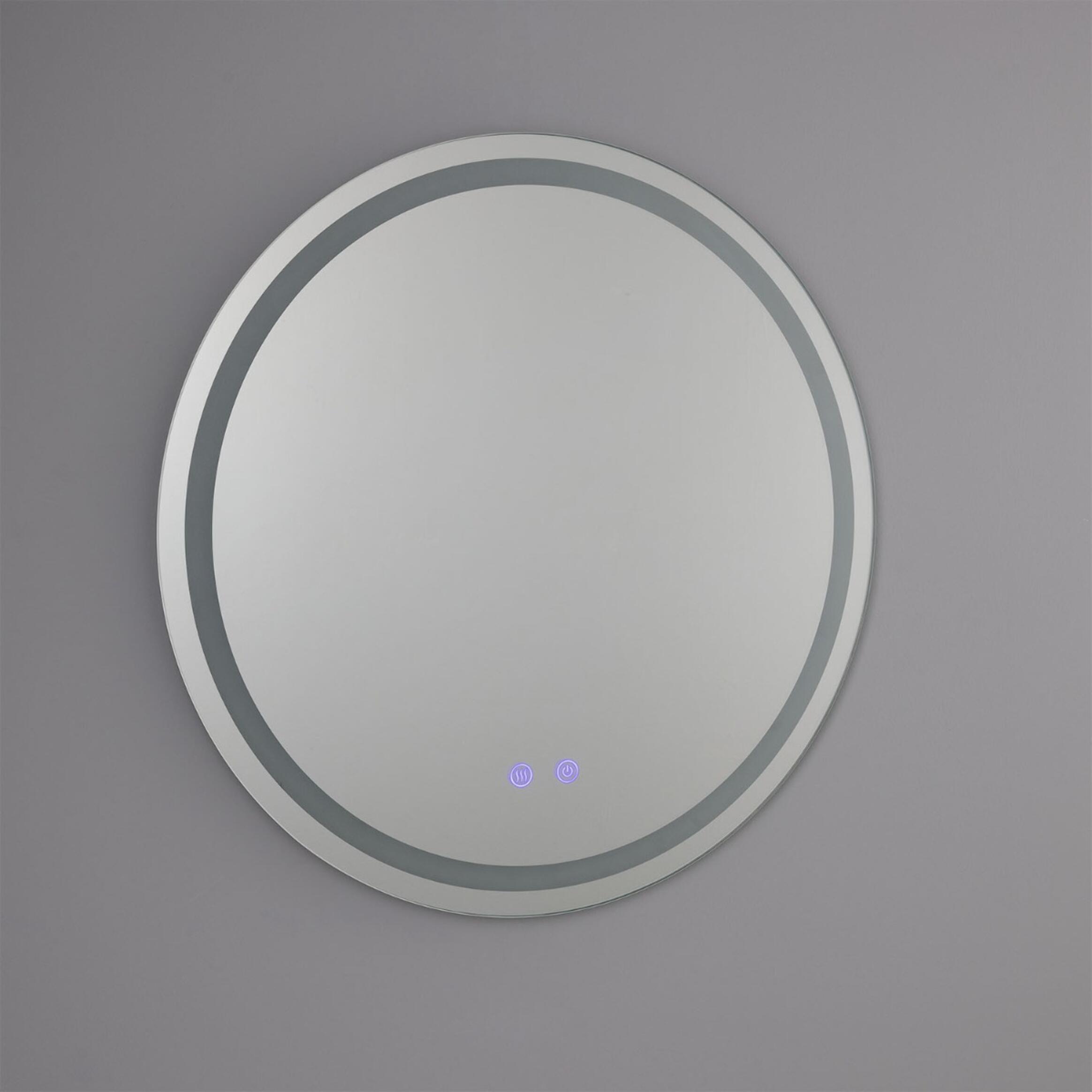 Soajo Circular Inner LED Bathroom Mirror – 60cm