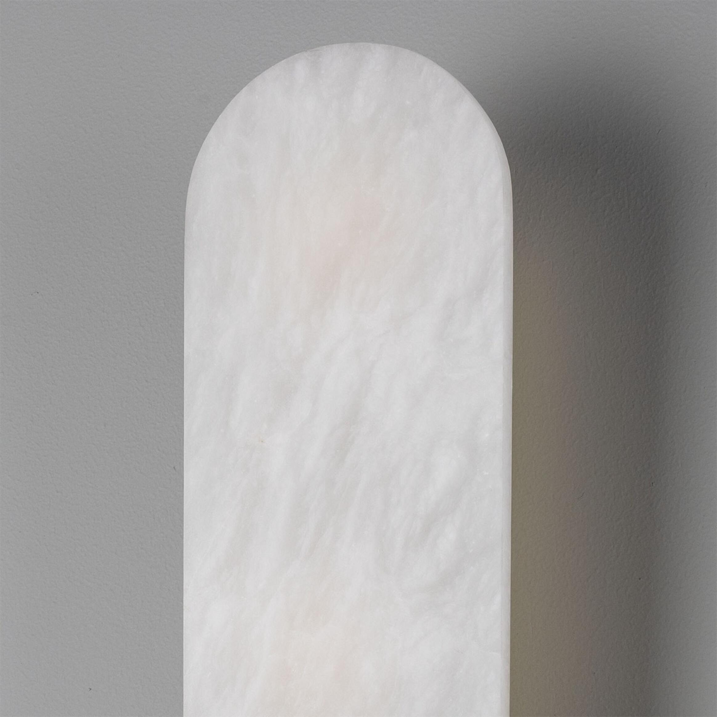 Lothian Oval Alabaster Wall Light Wall Sconce Mullan Lighting   
