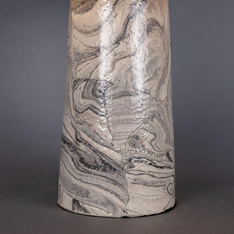 Amanita Marbled Ceramic Mushroom Table Lamp