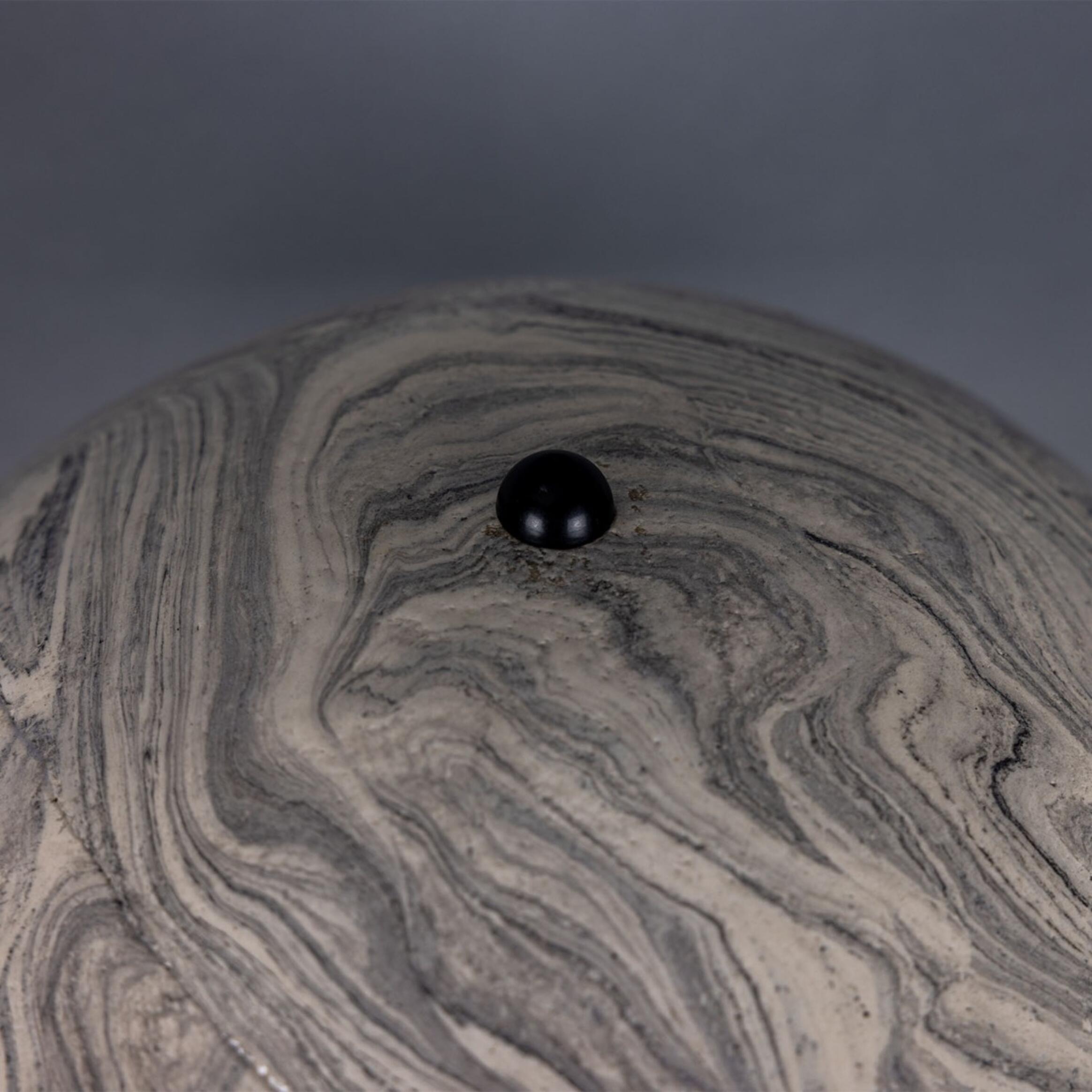 Amanita Marbled Ceramic Mushroom Table Lamp