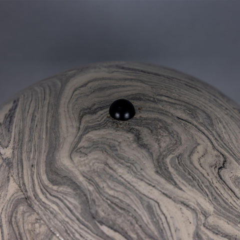 Amanita Marbled Ceramic Mushroom Table Lamp
