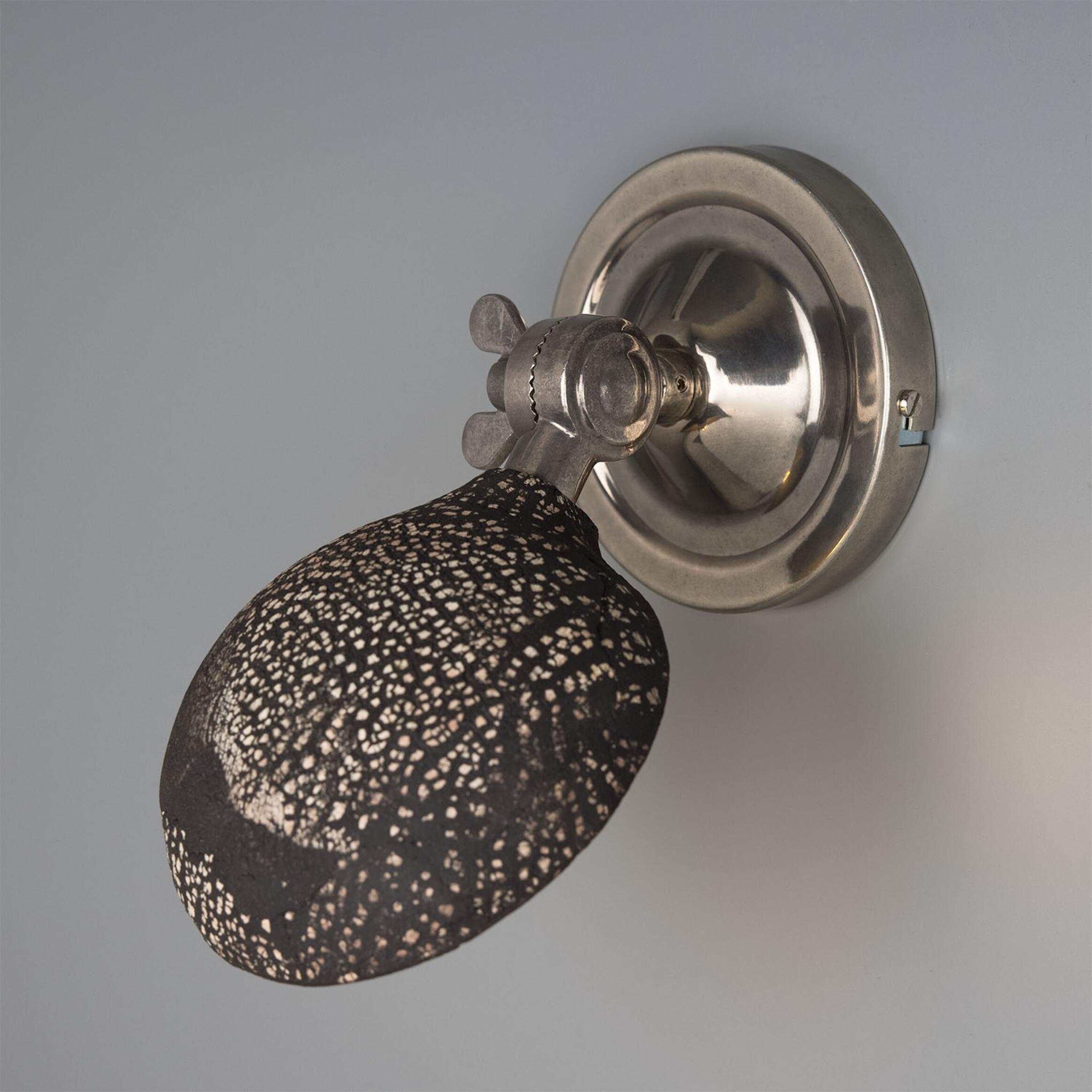 Coco Adjustable Ceramic Wall Light wall light Mullan Lighting Antique Silver  