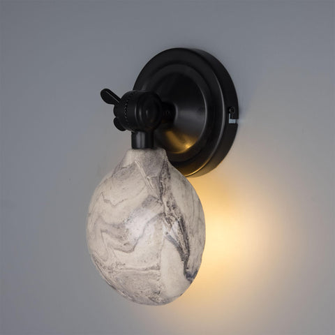 Coco Adjustable Marbled Ceramic Wall Light Sconce Mullan Lighting