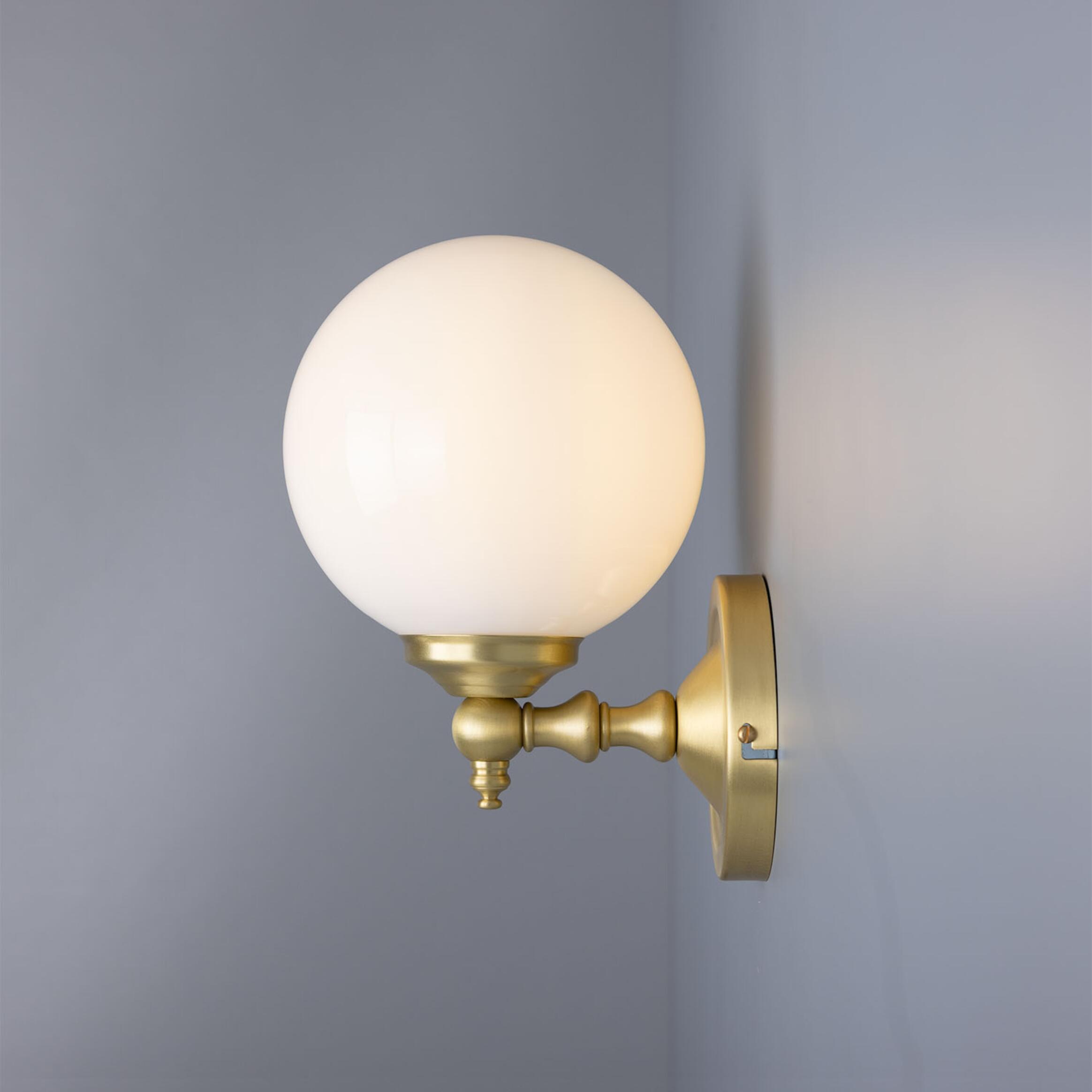Cloghan Modern Globe Wall Light Wall Light Stembulbs