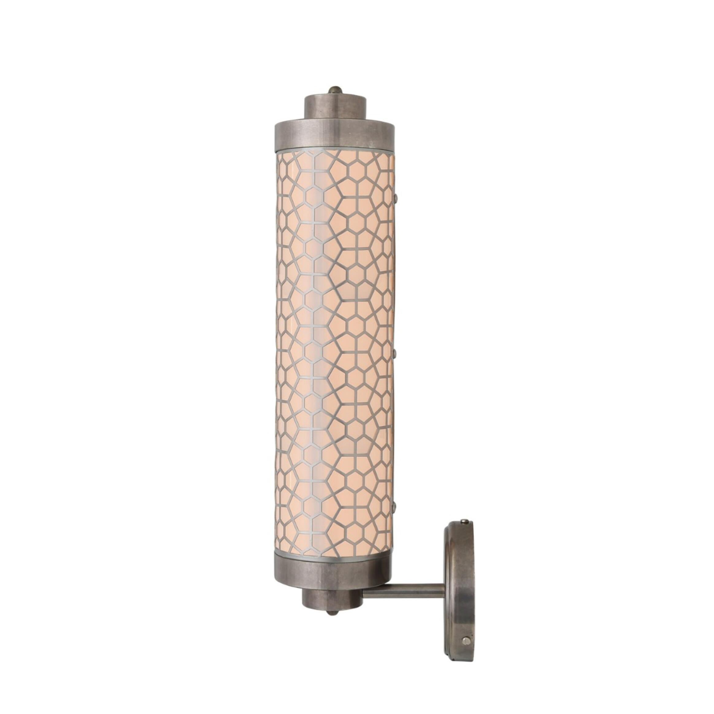Ocala Hexagonal Brass Mesh Wall Light Wall Sconce Mullan Lighting   