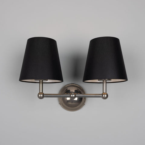 Busan Modern Brass Double Wall Light Sconce Mullan Lighting