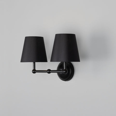 Busan Modern Brass Double Wall Light Sconce Mullan Lighting